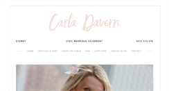 Desktop Screenshot of carladavern.com.au